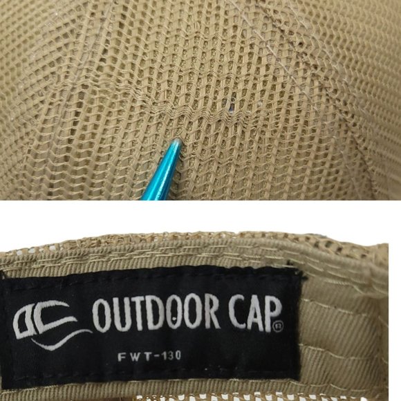 Outdoor Cap Hawkeye Mesh Strapback Cap Trucker Baseball Hat Bird Khaki Green - Picture 3 of 13